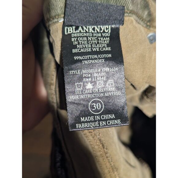 BLANKNYC 30 The Reade Crop Camo Jeans Pants Army Print - Picture 2 of 4